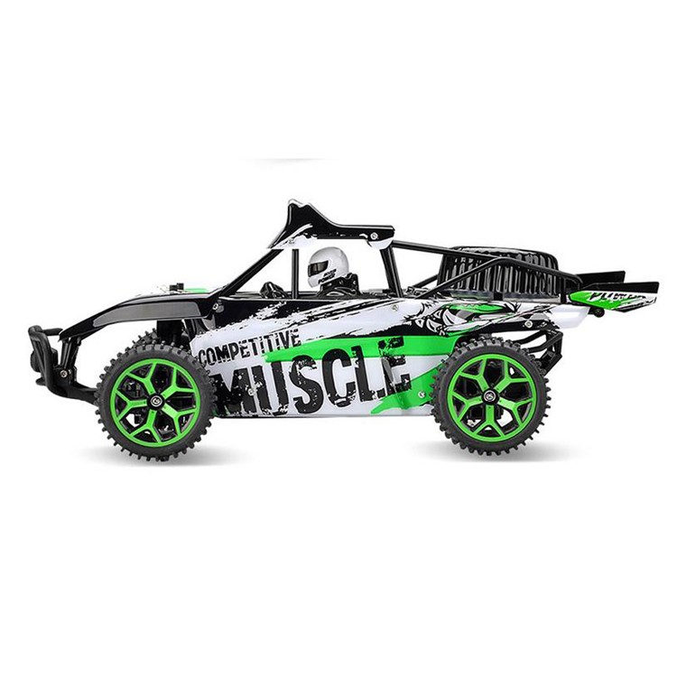 Electric Remote Control Truck 2.4G 1:18 4WD High Speed Off-road Monster Hobby Truggy Toys - Green-3