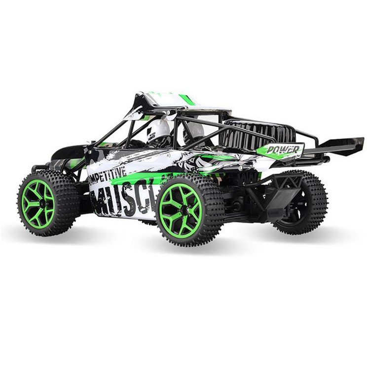 Electric Remote Control Truck 2.4G 1:18 4WD High Speed Off-road Monster Hobby Truggy Toys - Green-4