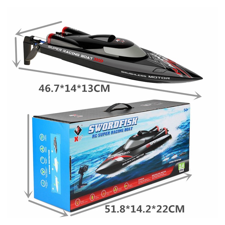 WLTOYS WL916 Brushless Speedboat 55Km / h High-Speed Boat Full Scale RC Boat for Adults and Kids-6