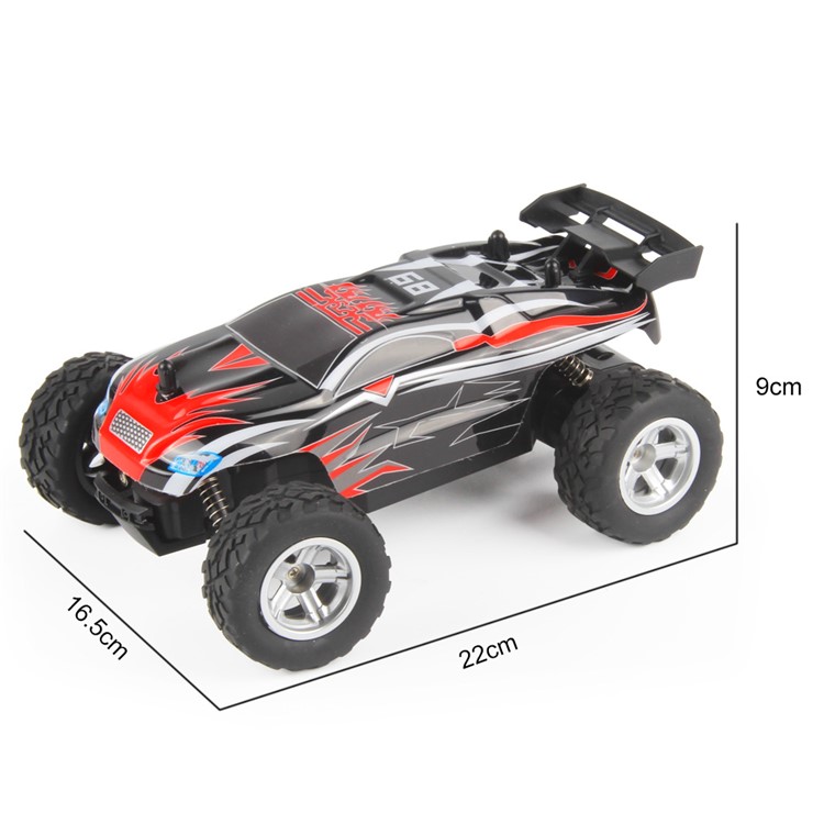 K24 2.4G 1:24 High Speed Monster Truck Remote Control Car for Kids - Red-2