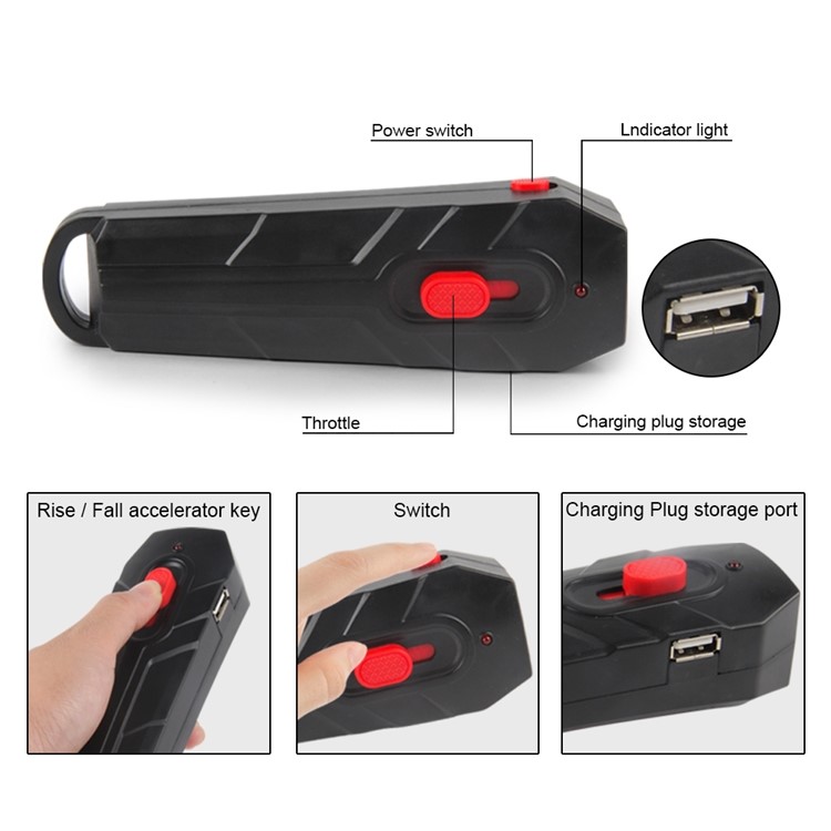 360 ° Hoverblade 2CH 2.4G Remote Control UFO Foam Boomerang - Red-5