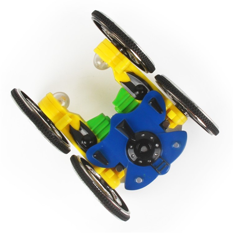 2.4G Gyro 360 Degree Rotation Stunt Vehicle RC Car Toy with Flashing Lights - Blue-2