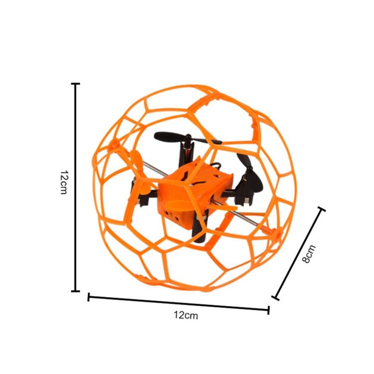 HELIC MAX 1340 2.4GHz 4CH Fly Ball RC Drone Quadcopter 3D Flip Roller - Orange-2