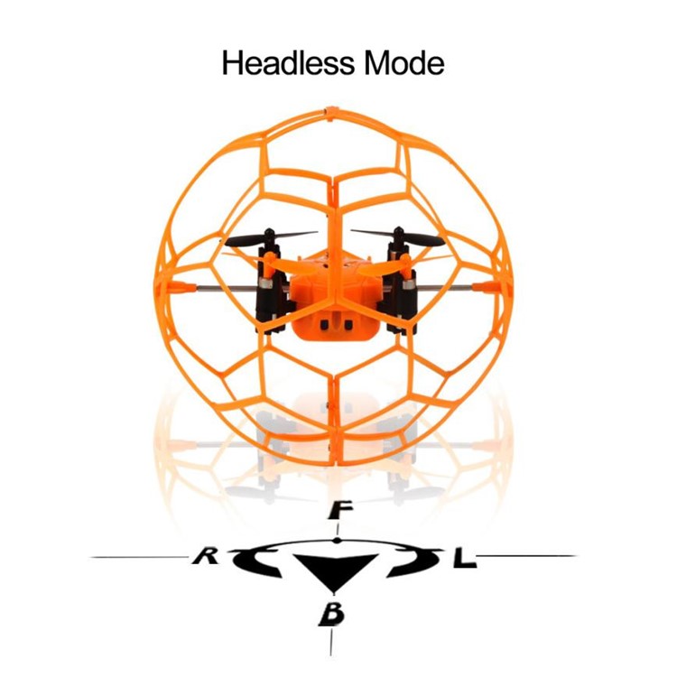 HELIC MAX 1340 2.4GHz 4CH Fly Ball RC Drone Quadcopter 3D Flip Roller - Orange-6