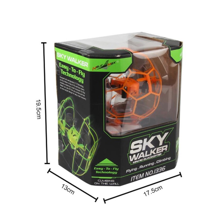 HELIC MAX 1340 2.4GHz 4CH Fly Ball RC Drone Quadcopter 3D Flip Roller - Orange-9