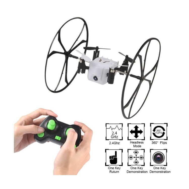 HD 1341C Mini Sky Walker 2.4G RC Quadcopter Wall Climbing Drone with 0.3MP Camera-7