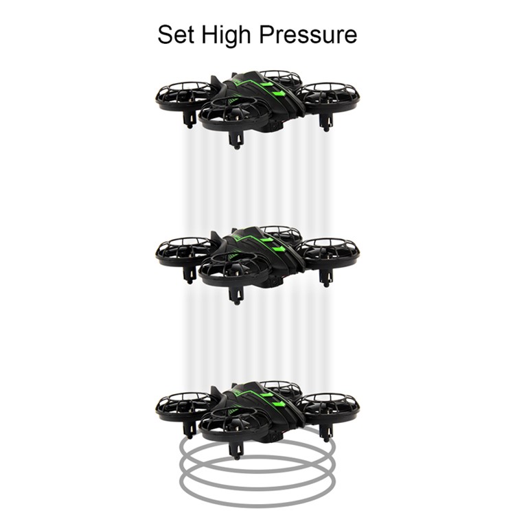515V 2.4G 4-Axis Headless Mode 3D Flip RC Quadcopter with 0.3MP Camera and LED Light - Black + Green-6