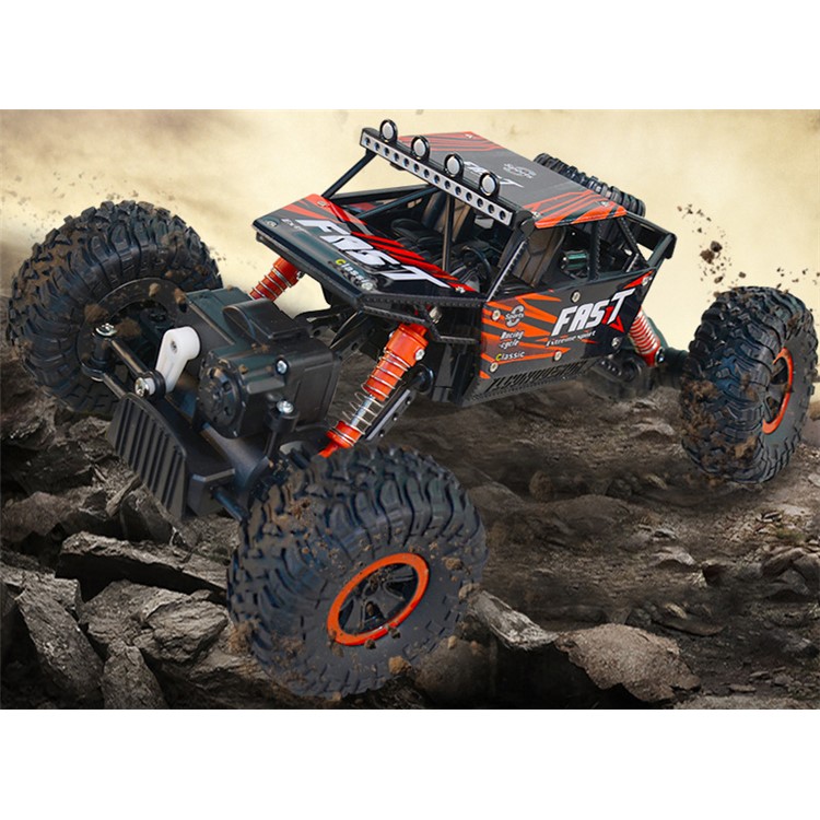 YL-06 2.4G 1:18 Scale Remote Control RC Car Off Road Rock Crawler 4 Wheels - Red-2