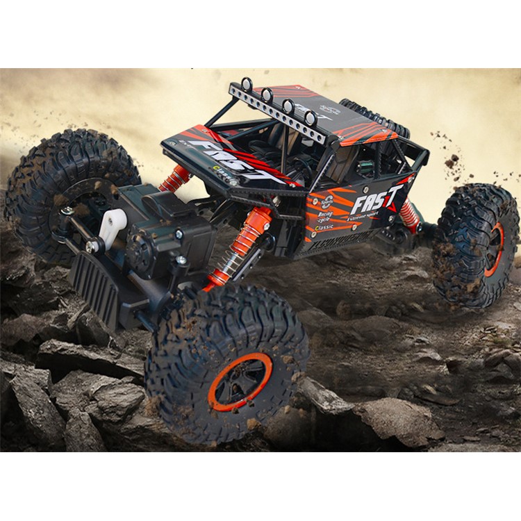 YL-06 2.4G 1:18 Scale Remote Control RC Car Off Road Rock Crawler Bigfoot Car - Red-2