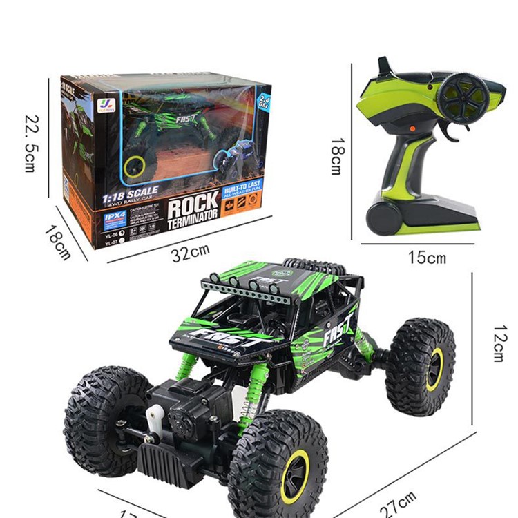 YL-06 2.4G 1:18 Scale Remote Control RC Car Off Road Rock Crawler Bigfoot Car - Red-7