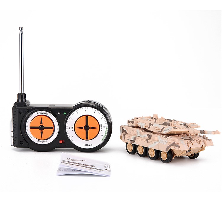 8820 4CH 27MHz/40MHz Radio Control Panther Tank RC Tank Toy for Kids - Yellow Camouflage-1