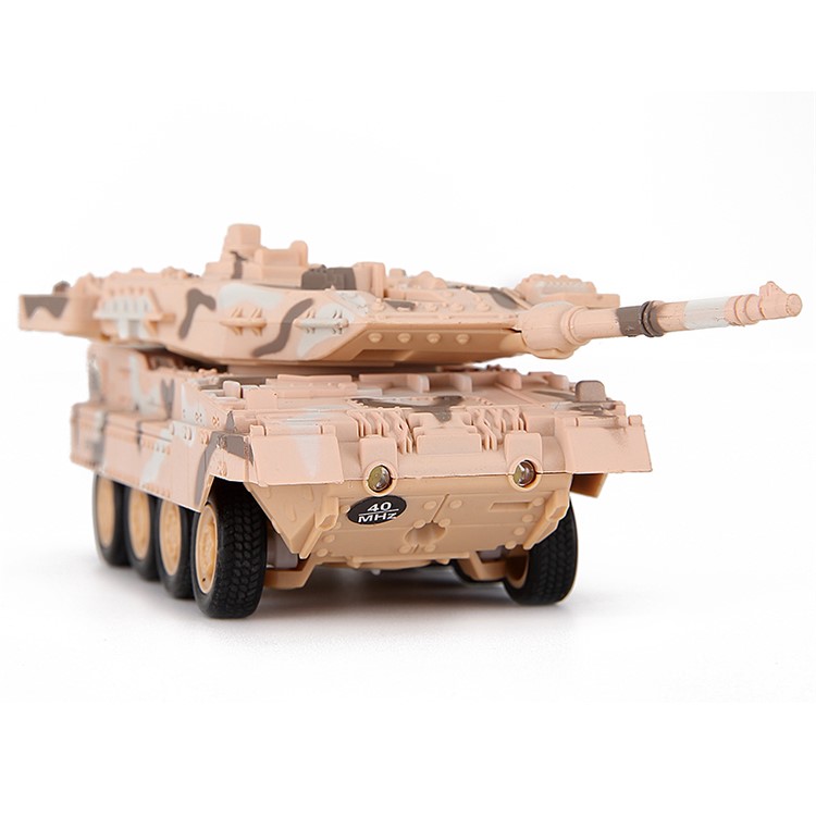 8820 4CH 27MHz/40MHz Radio Control Panther Tank RC Tank Toy for Kids - Yellow Camouflage-4