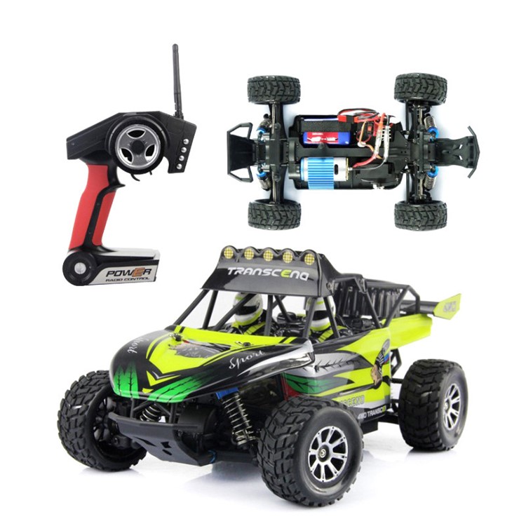 WLTOYS K929 1:18 50km/h High-speed Desert 4WD Off-Road Vehicle RC Car Toy - Green / EU Plug-2