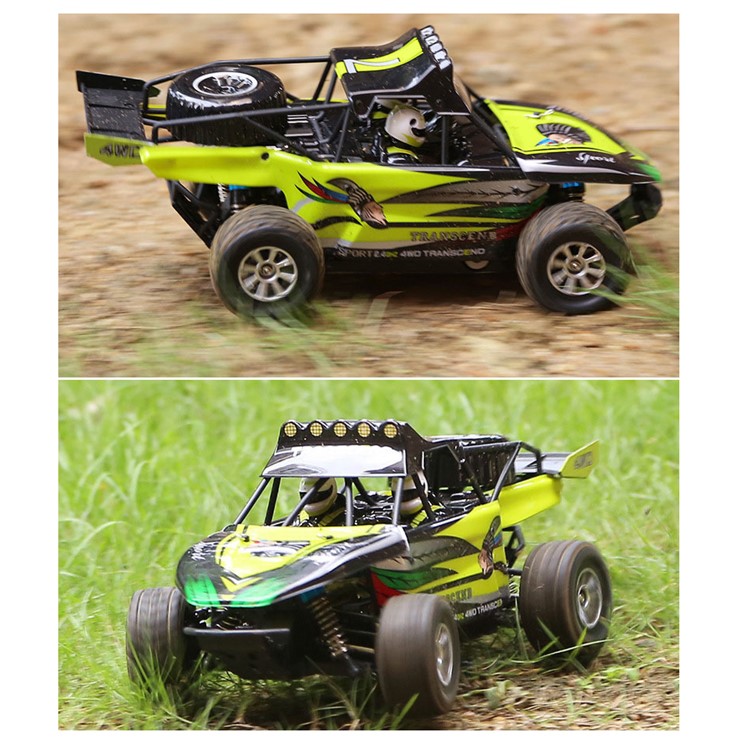 WLTOYS K929 1:18 50km/h High-speed Desert 4WD Off-Road Vehicle RC Car Toy - Green / EU Plug-4