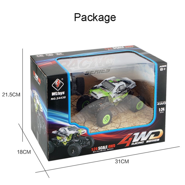 WLTOYS 24438 1:24 2.4G 4WD Off-Road Car Toys Rock Crawler RC Racing Car Toy - EU Plug-2
