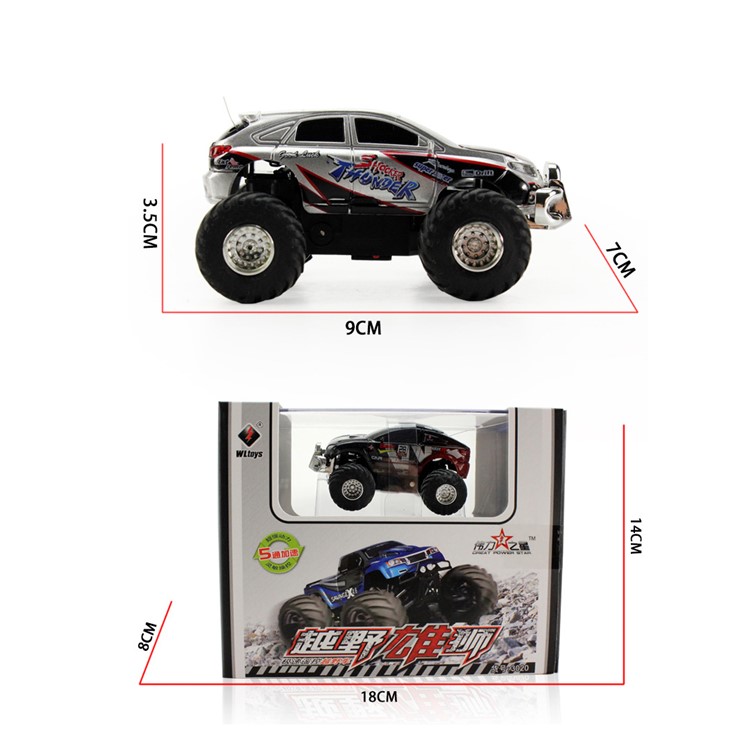 WLTOYS 3020 5CH High Speed RC Big Foot Off-road Vehicle RC SUV Car Toy - Black-2