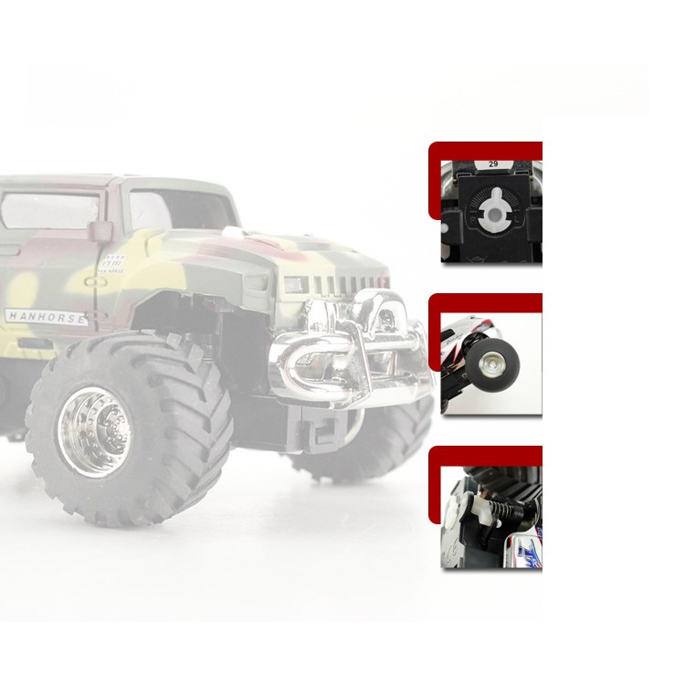 WLTOYS 3020 5CH High Speed RC Big Foot Off-road Vehicle RC SUV Car Toy - Black-4
