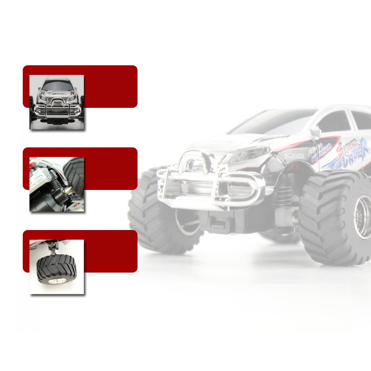 WLTOYS 3020 5CH High Speed RC Big Foot Off-road Vehicle RC SUV Car Toy - Black-5