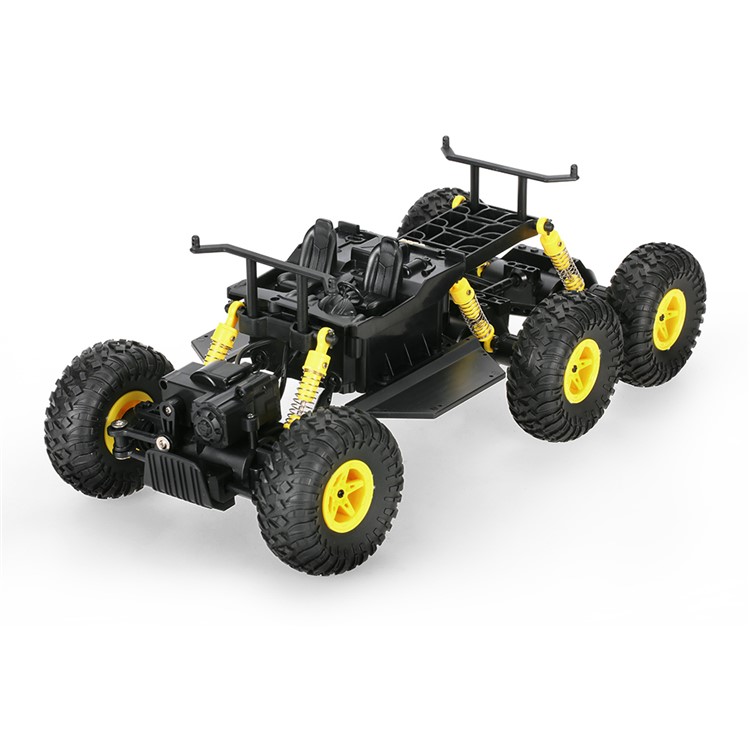 WLTOYS 18629 1:18 2.4G 6WD Electric Off-Road Rock Crawler Climbing RC Car - Yellow-2