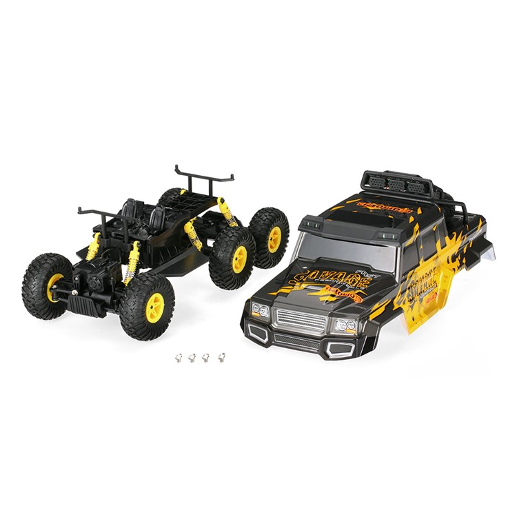 WLTOYS 18629 1:18 2.4G 6WD Electric Off-Road Rock Crawler Climbing RC Car - Yellow-9