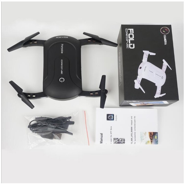 33005s 2.4GHz WiFi 0.3MP Headless Mode Altitude Hold Rechargeable RC Quadcopter - Black-2