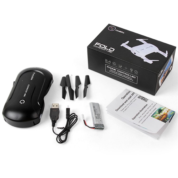 33005s 2.4GHz WiFi 0.3MP Headless Mode Altitude Hold Rechargeable RC Quadcopter - Black-6