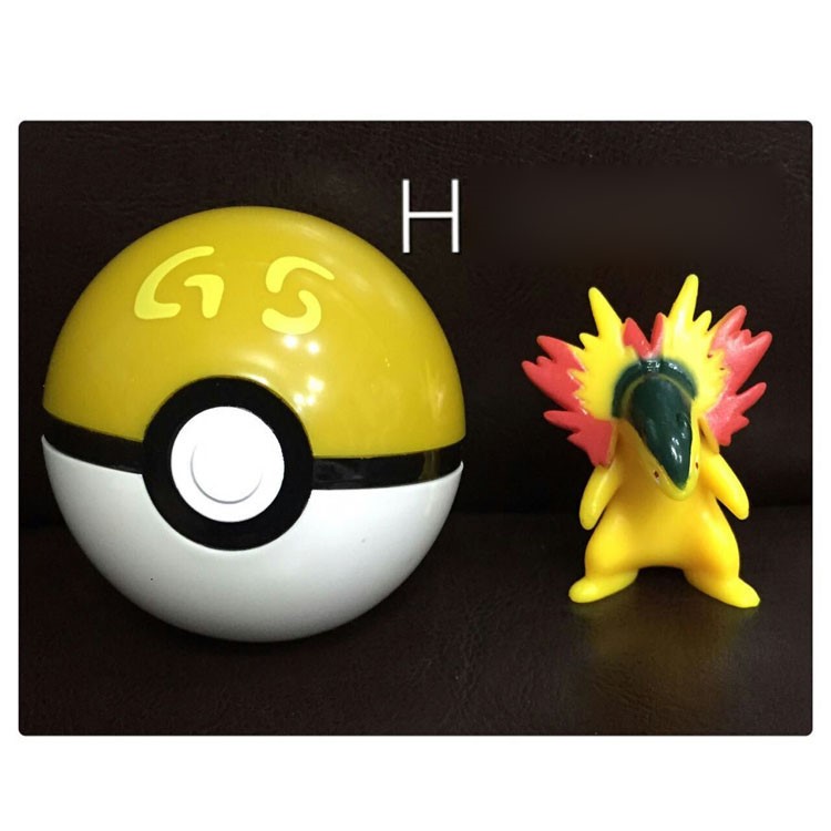 Pokemon Pokeball Kids Toys 8Pcs 7cm Balls + 8Pcs Figures Characters-9