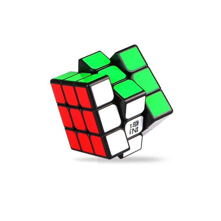 QIYI Mo Fang Ge Qihang Magic Cube 3x3x3 Speed Cube Puzzle - Black Background-4