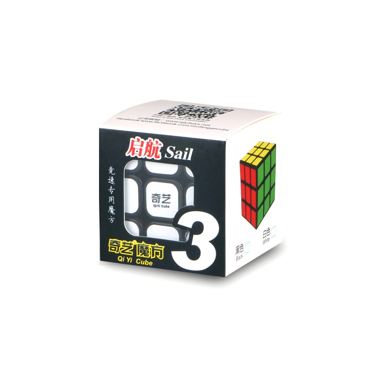 QIYI Mo Fang Ge Qihang Magic Cube 3x3x3 Speed Cube Puzzle - Black Background-5