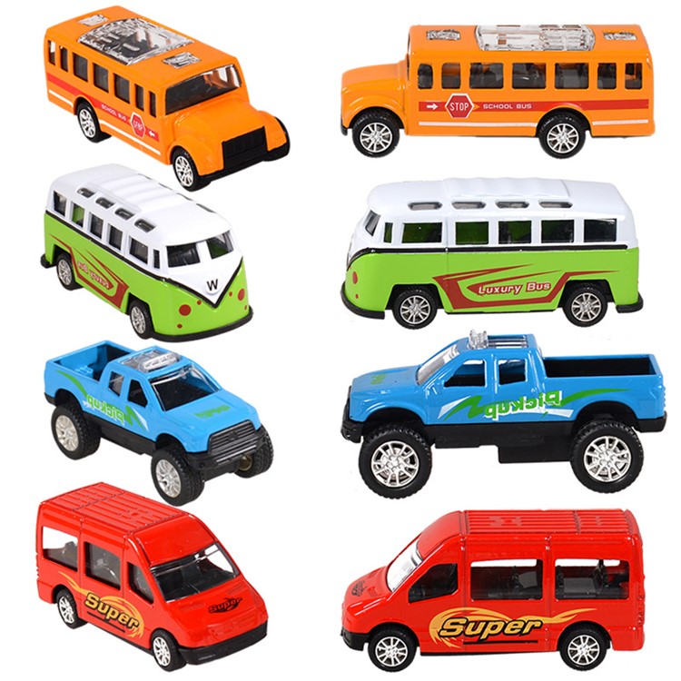 Car Models Mini Pull Back Vehicles Truck Cars Toy for Kids - Alloy Mode Set-3