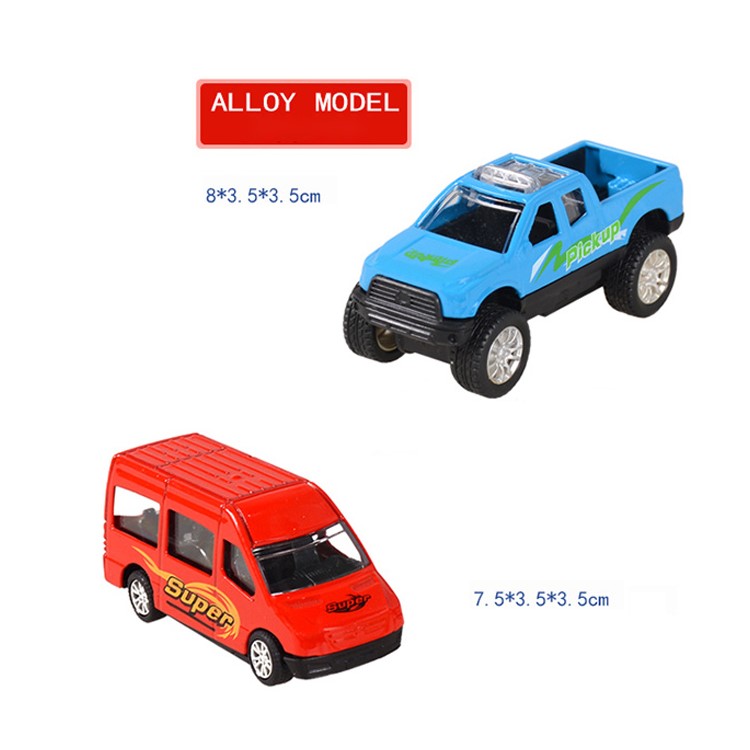 Car Models Mini Pull Back Vehicles Truck Cars Toy for Kids - Alloy Mode Set-8