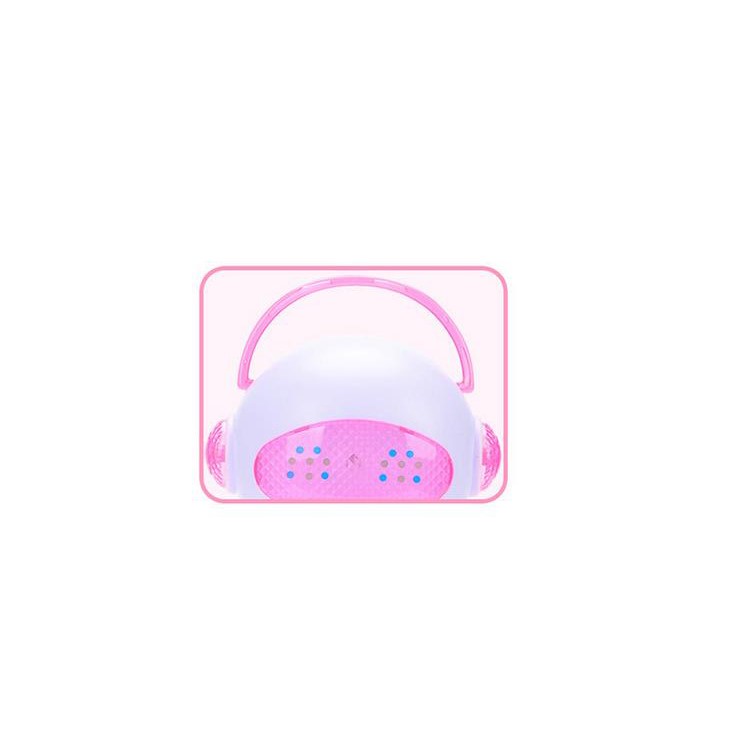 Cartoon Pattern Electronic Music Audio Story Robot Toy for Boys & Girls - Pink-5
