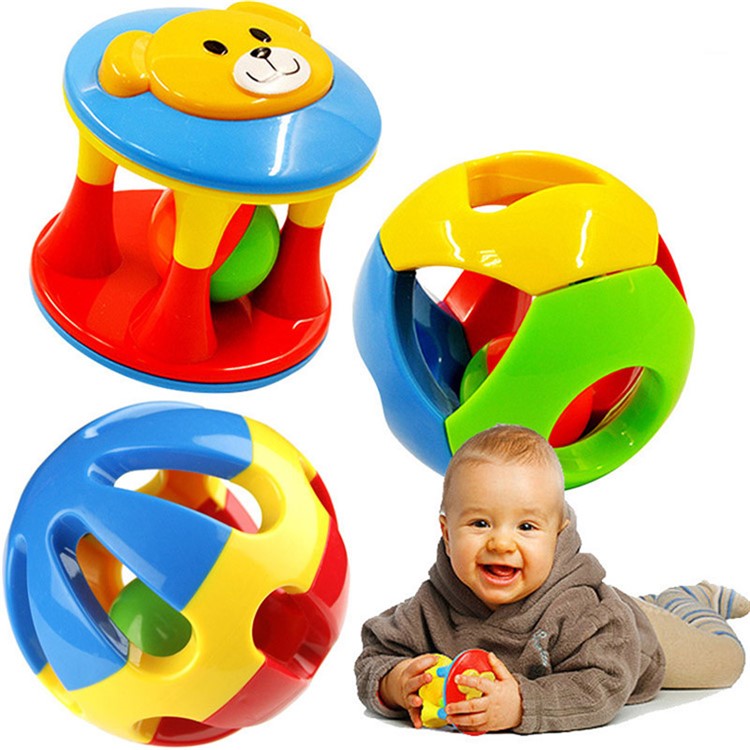 3Pcs/Set Baby Rattle Toys Cute Fun Jingle Ball Rattling Bell Crawling Ball-1