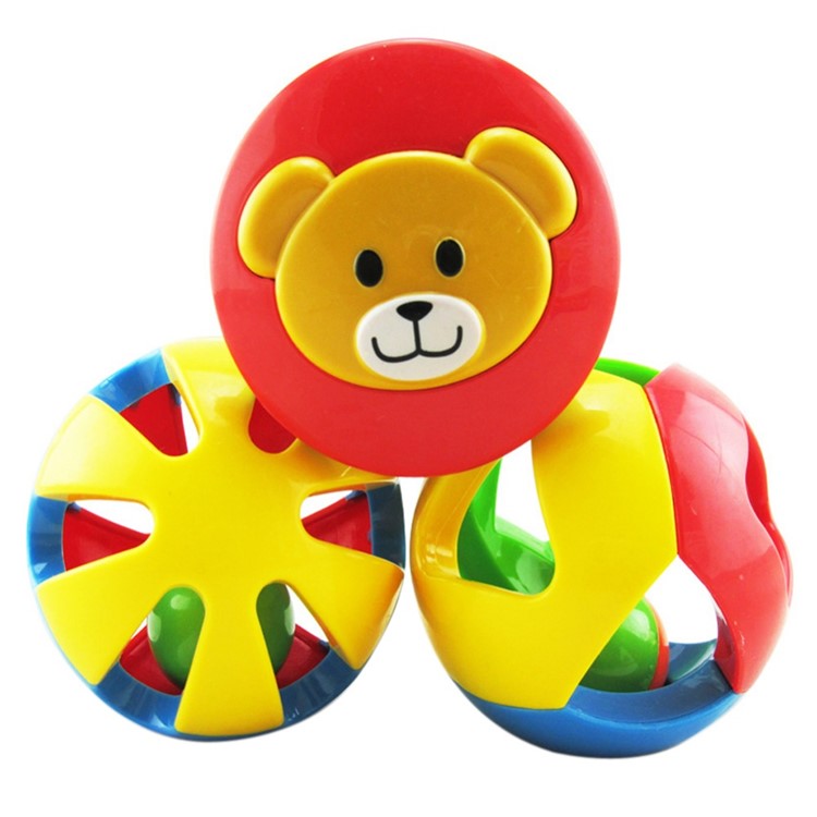 3Pcs/Set Baby Rattle Toys Cute Fun Jingle Ball Rattling Bell Crawling Ball-2