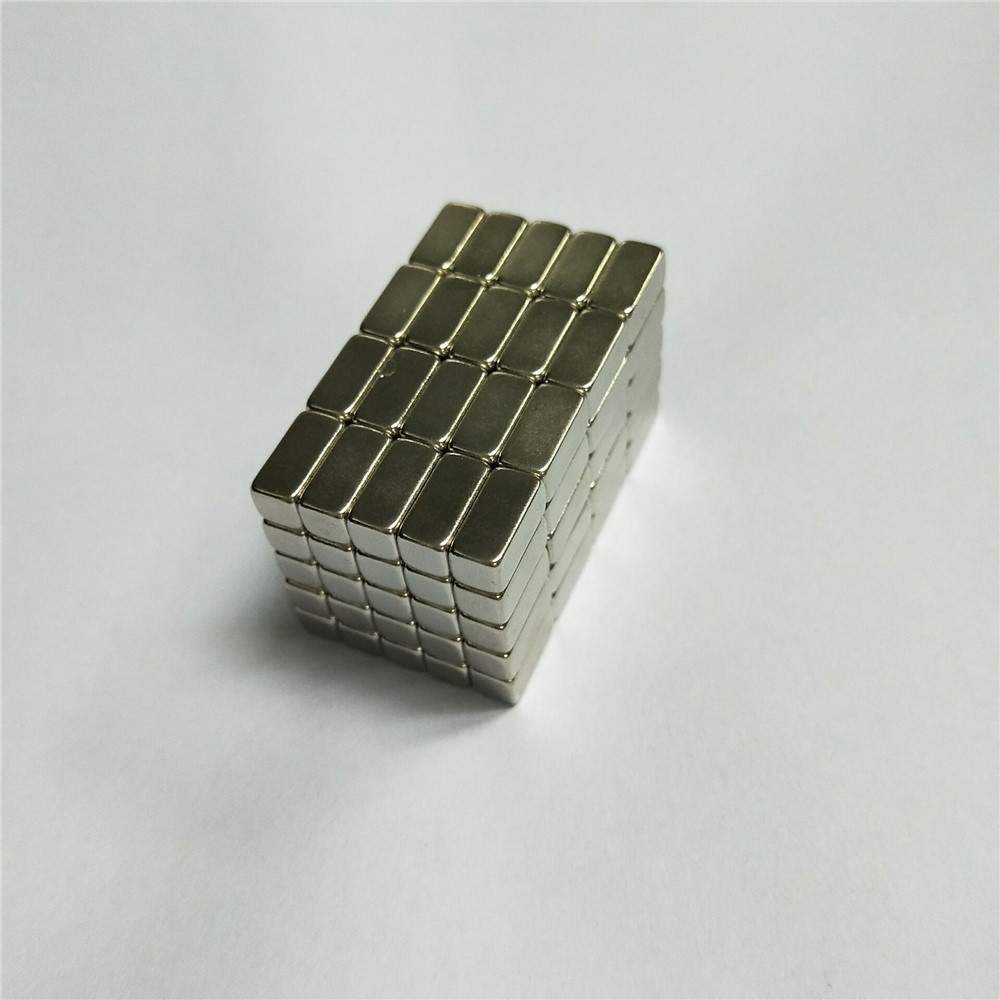 100Pcs/Set Rectangle Powerful DIY NdFeB Magnet for Industrial Medical Equipment, Size: 10x5x5mm-3