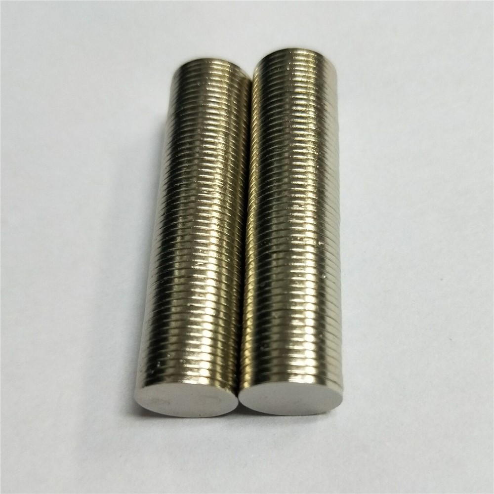 100Pcs/Set Strong Round NdFeB Magnet for Industrial Equipment and DIY Toys, Size: 10 x 1mm-1