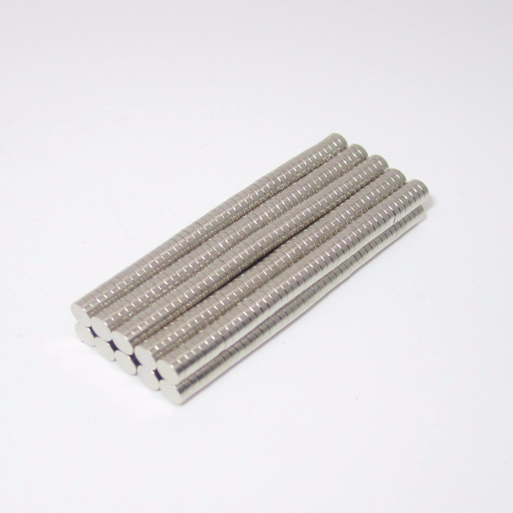 100Pcs/Set Round Powerful NdFeB Magnets for Industrial Equipment and DIY Toys, Size: 3x1mm-5