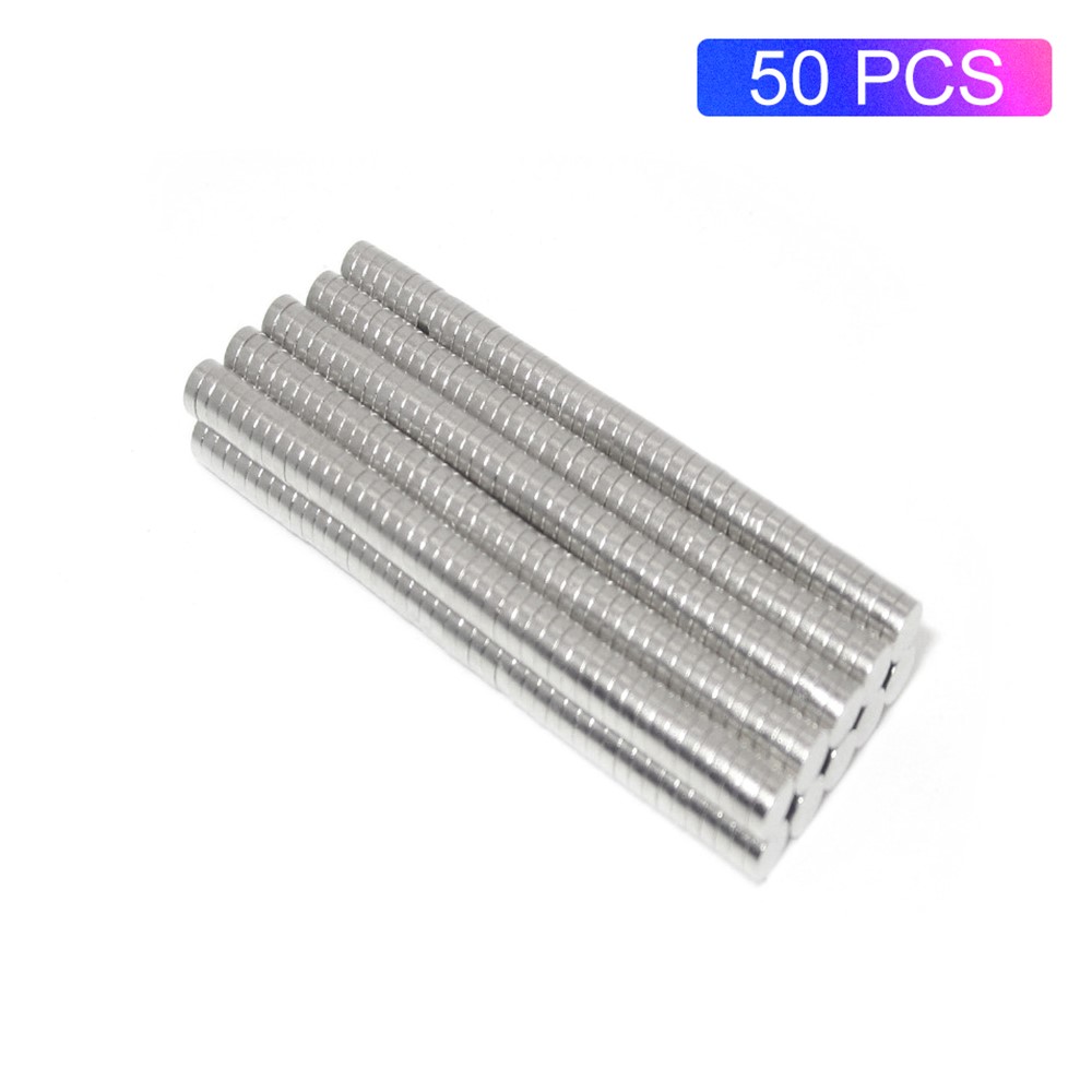 50Pcs/Set Round Powerful NdFeB Magnets for Industrial Equipment and DIY Toys, Size: 3x1mm-1