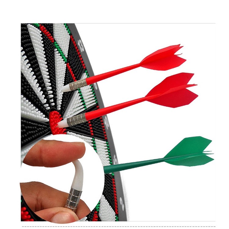 Funny Bristle Dartboard Thickening Flocking Disk with 6 Darts-7