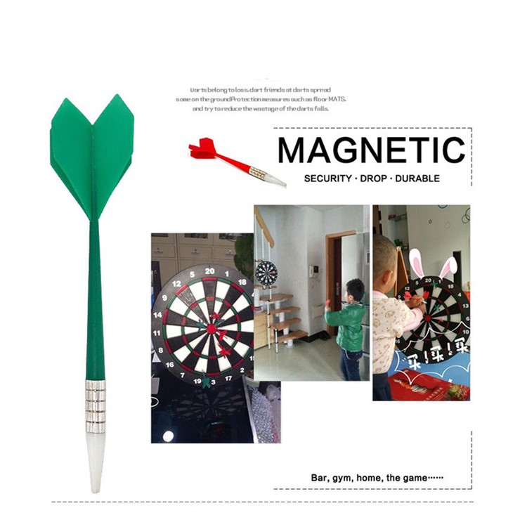 Funny Bristle Dartboard Thickening Flocking Disk with 6 Darts-8