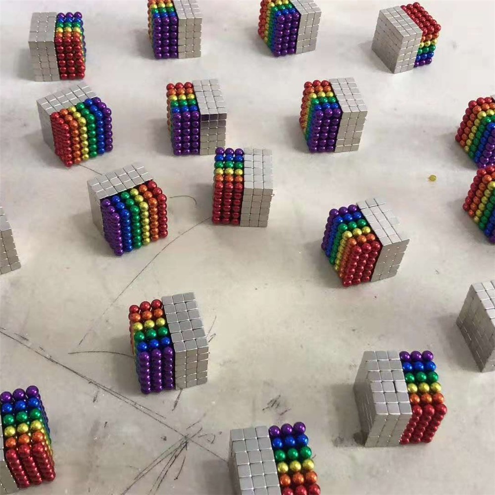 216pcs / Set 5mm Magnetkugeln Buckyballs Neocube Magic Cube Pädagogisches Spielzeug - Mehrfarbig-10