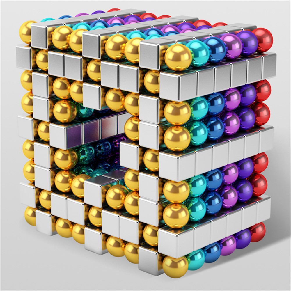 216pcs / Set 5mm Magnetkugeln Buckyballs Neocube Magic Cube Pädagogisches Spielzeug - Mehrfarbig-2