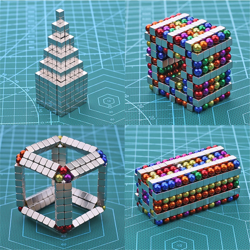 216pcs / Set 5mm Magnetkugeln Buckyballs Neocube Magic Cube Pädagogisches Spielzeug - Mehrfarbig-6