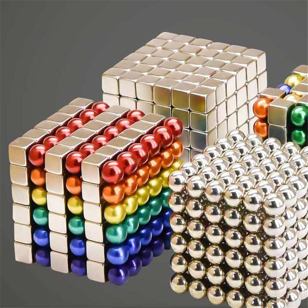 216pcs / Set 5mm Magnetkugeln Buckyballs Neocube Magic Cube Pädagogisches Spielzeug - Mehrfarbig-7