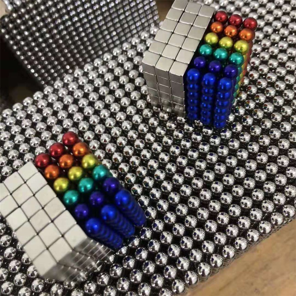 216pcs / Set 5mm Magnetkugeln Buckyballs Neocube Magic Cube Pädagogisches Spielzeug - Mehrfarbig-8
