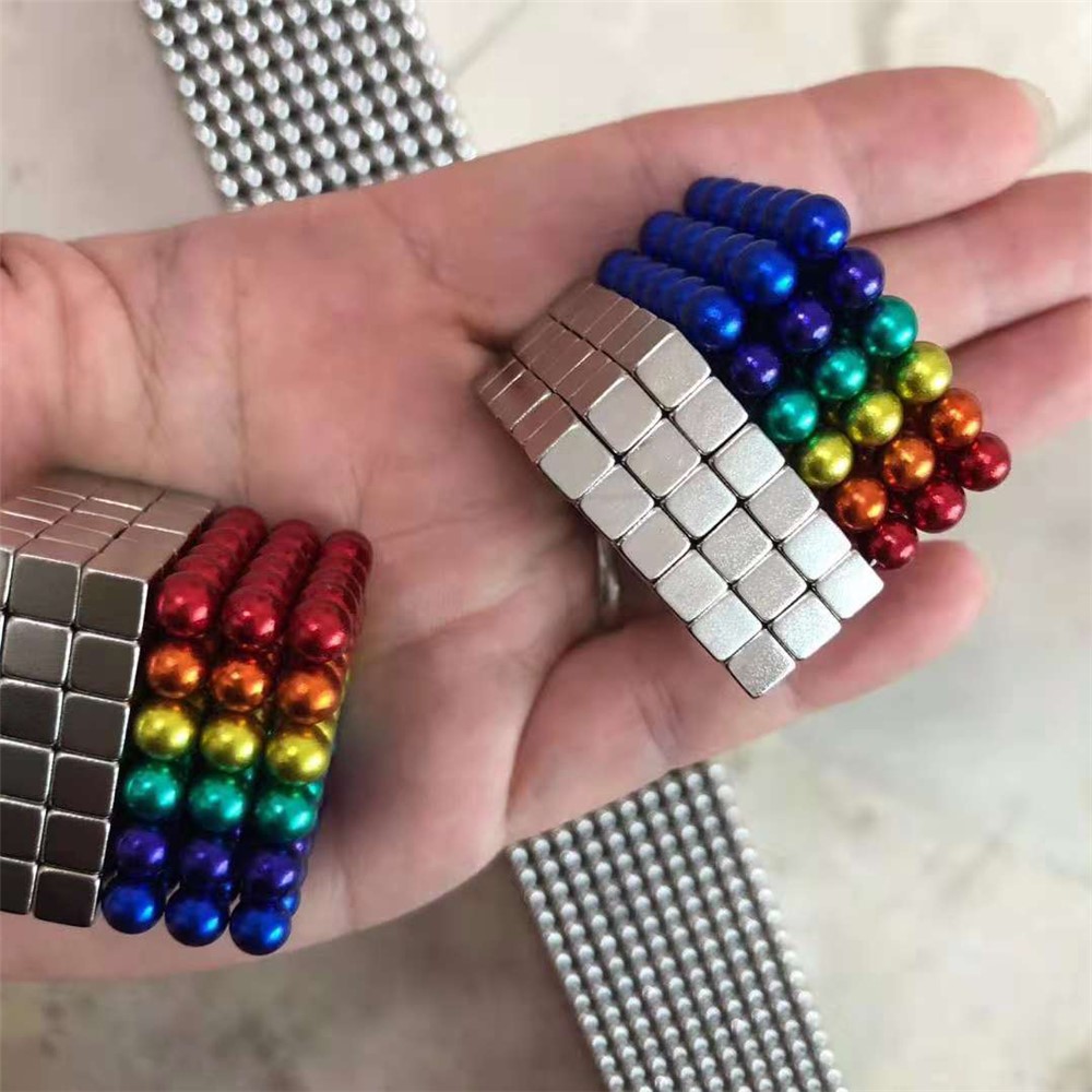 216pcs / Set 5mm Magnetkugeln Buckyballs Neocube Magic Cube Pädagogisches Spielzeug - Mehrfarbig-9