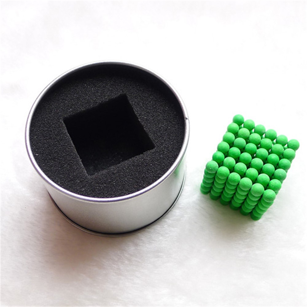 216pcs / Set 5mm Leuchtende Magnetische Kugeln Baustein Pädagogisches Spielzeug - Grün-4