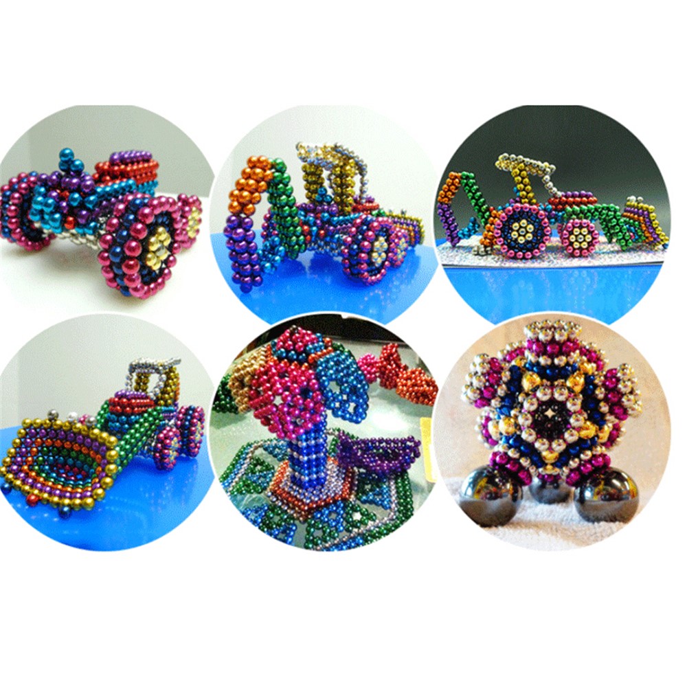 512 Stücke Bunte Magnetische Ball Baustein Kreative Magnet Spielzeug Puzzle 5mm Büro Dekoration Bälle-8