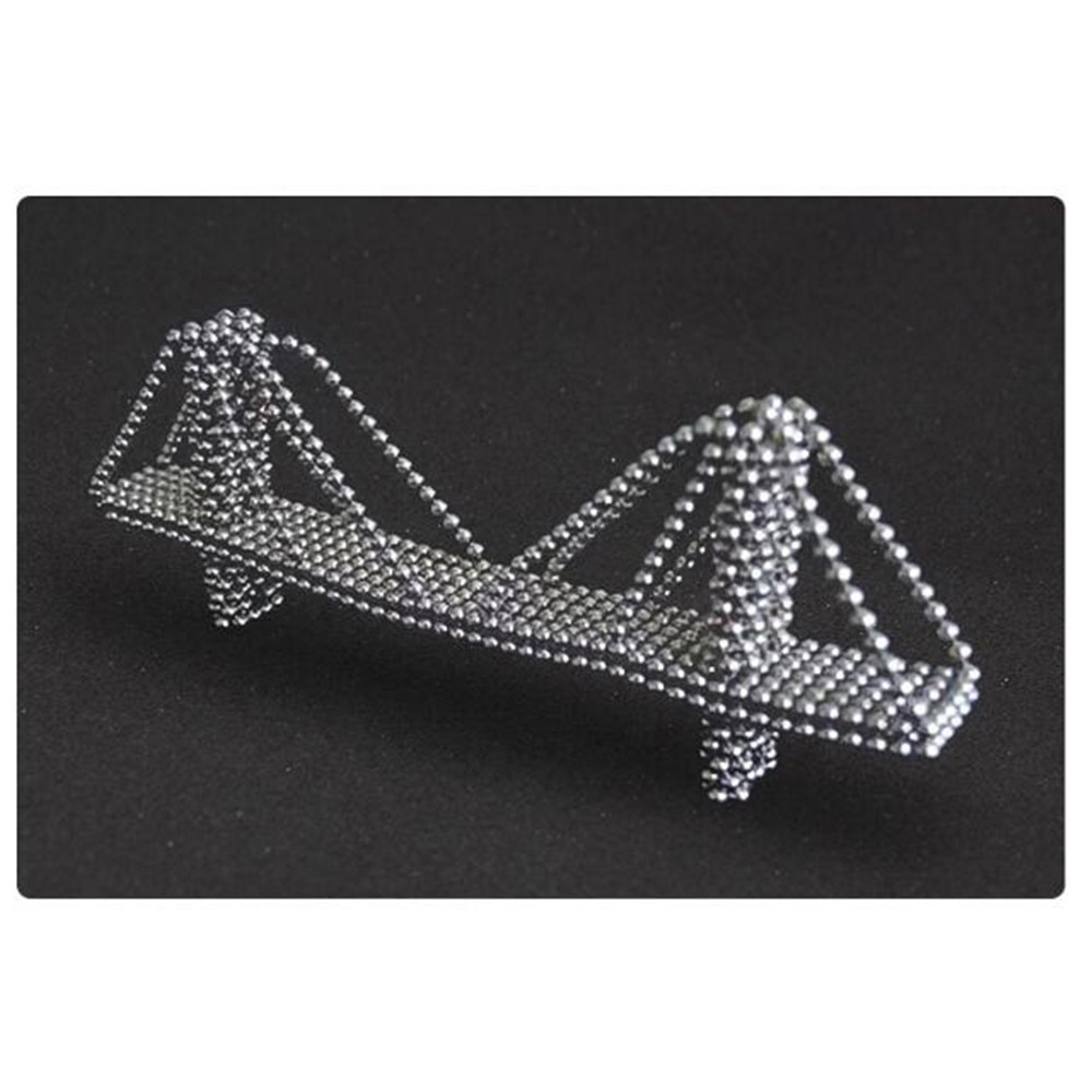 512 STÜCKE Silber Magnetische Kugel Baustein Kreative Magnet Spielzeug Puzzle 5mm Büro Dekoration Bälle-8