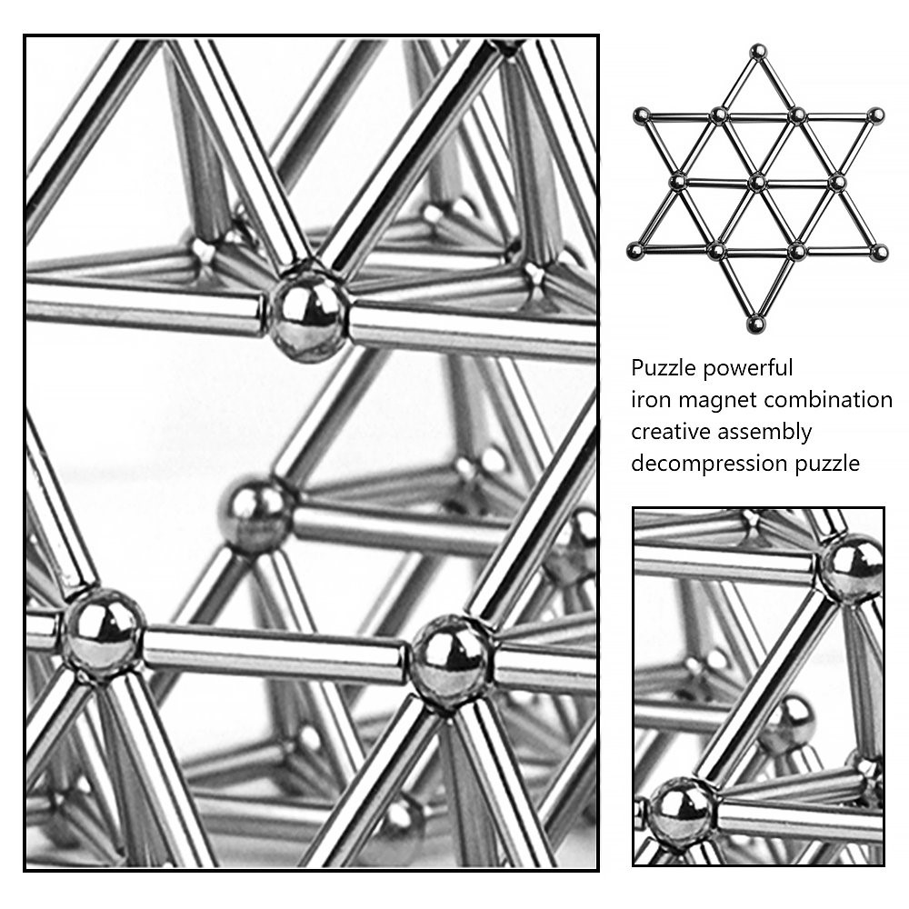 36 Magnetische Sticks Mit 27 Kugeln-7